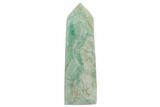 Polished Blue Caribbean Calcite Obelisk - Pakistan #187709-1